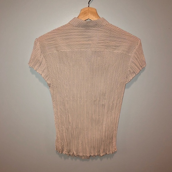 Scott Taylor size small black and white polka dot short sleeve button down shirt - Picture 2 of 9